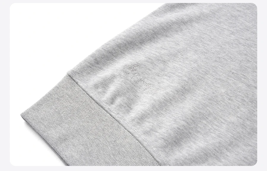 SIMWOOD 2026 Autumn Winter New Oversize 340gsm Warm Brushed Finish Lining Sweatshirts Men Embroidery Basic Running Pullover Tops