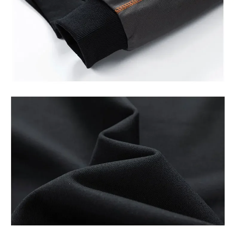 TFETTERS Brand 2026 Sweatshirts for Male Long Sleeve Loose O Neck Fashion Casual Pullover Man Motion Oversize Winter Clothing