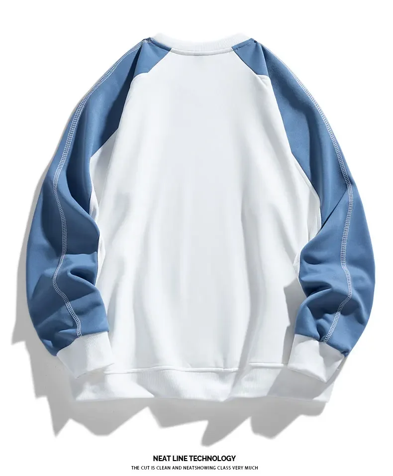 TFETTERS Brand 2026 Sweatshirts for Male Long Sleeve Loose O Neck Fashion Casual Pullover Man Motion Oversize Winter Clothing