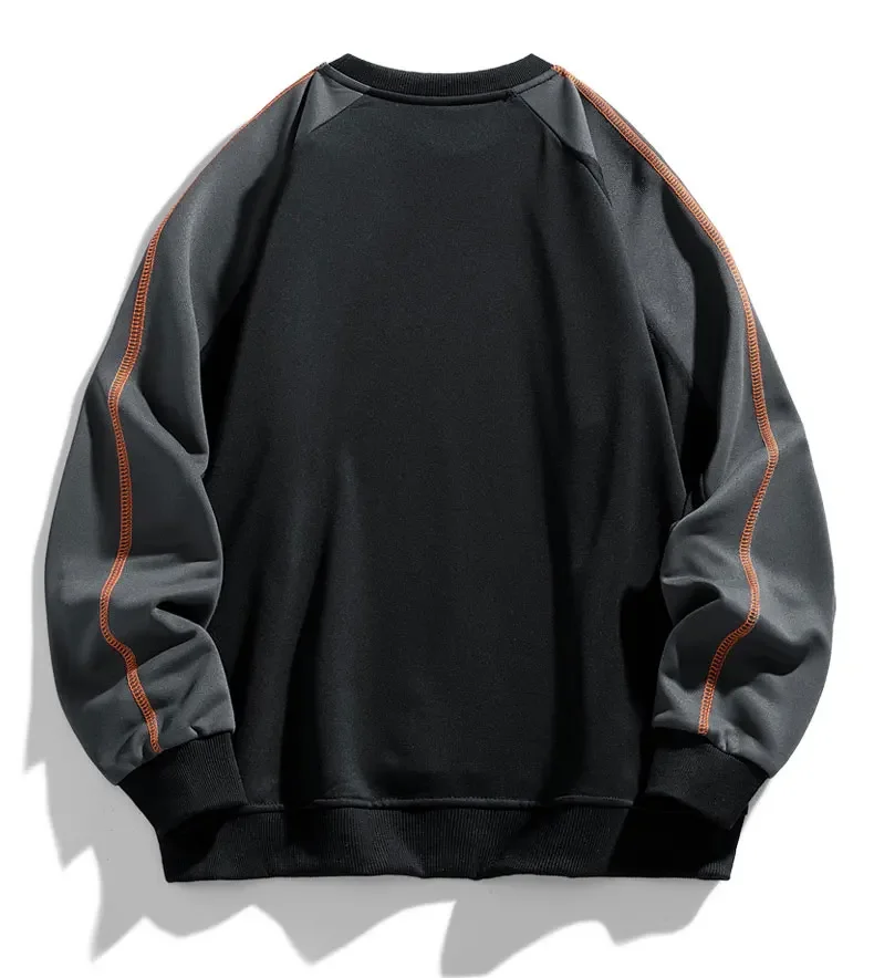 TFETTERS Brand 2026 Sweatshirts for Male Long Sleeve Loose O Neck Fashion Casual Pullover Man Motion Oversize Winter Clothing