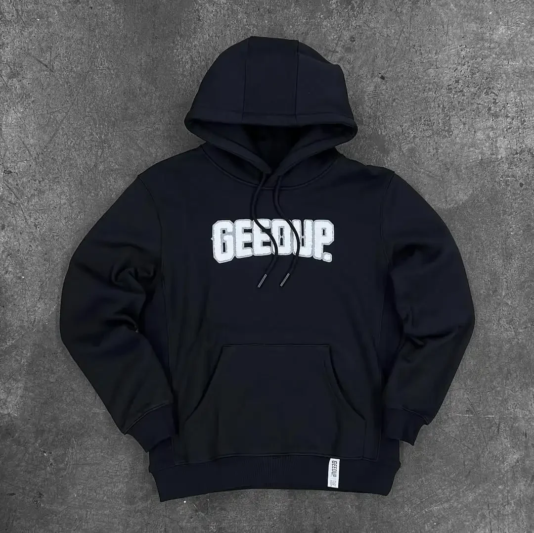 Hoodie men's 2025 American street hip-hop punk fashion oversized sports shirt women's retro letter Harajuku Y2K casual loose fit