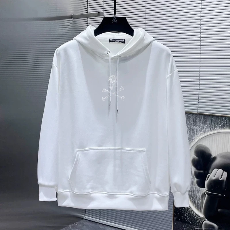 Hoodie Street Sports Cartoon Iron Drill Pattern Hoodie Casual Everything Plus Cashmere Fashion Hoodie
