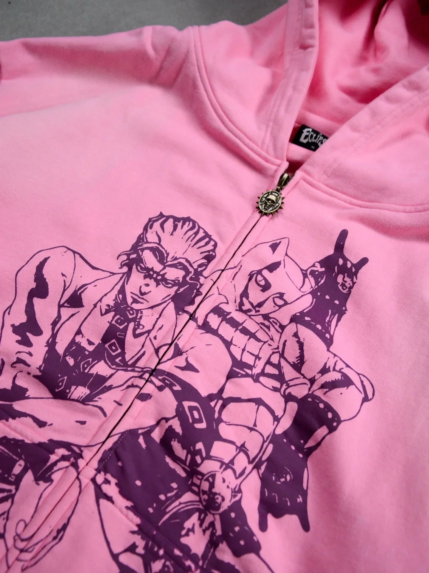 Jojo Bizarre Adventure Star Design Hoodies Women Men Zip Anime Hoodie Harajuku Streetwear Sweatshirt Y2k Men Clothing