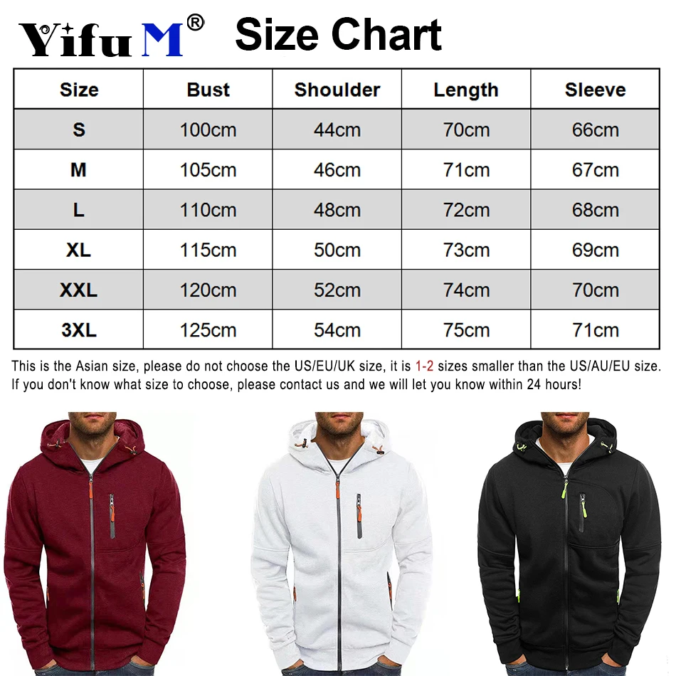 Custom Your Logo Men's Hoodies DIY Printed Sweatshirts Zipper for Male Hoody Sweatshirt Fleece Cardigan Hooded Jacket Autumn New