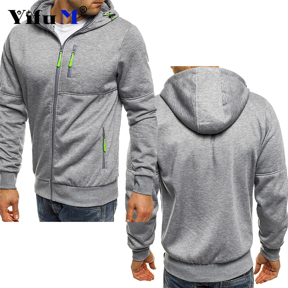 Custom Your Logo Men's Hoodies DIY Printed Sweatshirts Zipper for Male Hoody Sweatshirt Fleece Cardigan Hooded Jacket Autumn New