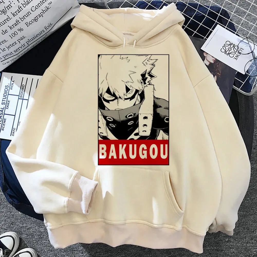 Anime My Hero Academia Bakugo Katsuki hoodies clothes for teens female tracksuits streetwear print design designer sweatshirt