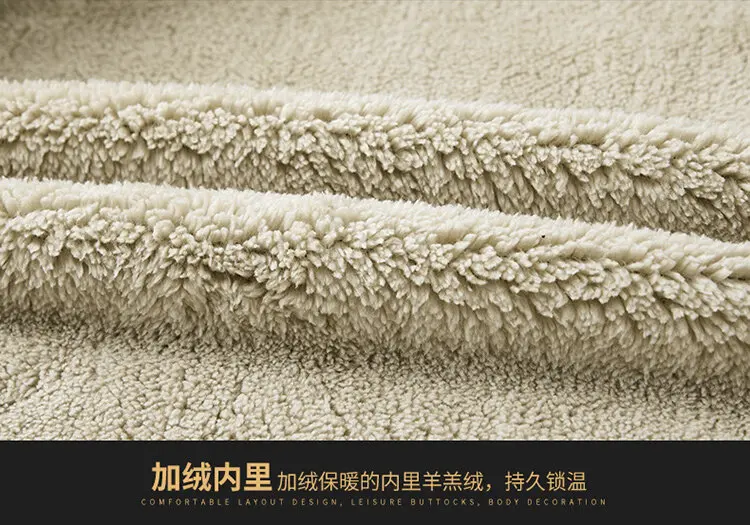High Quality Male Warm Cashmere hoodies Men Sportswear Jackets Male sweatshirt Fleece Men's Jacket Winter Lamb Fleece hoody Mens