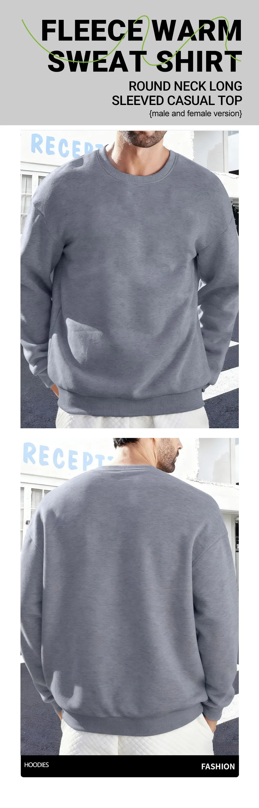 Mens Soft Autumn Sweatshirts Street Business Pullovers Comfortable Basics Tops Sport Casual Sportswears Daily All-Match Clothing