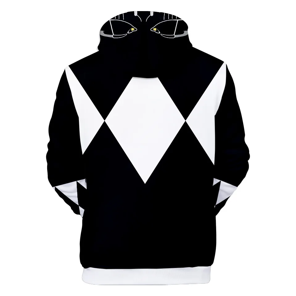 Game Mighty Morphin 3d Digital Printing Hoodie Men/Women/Kids Cosplay Costume Party Sportswear Oversize Jacket Zipper Hoodies