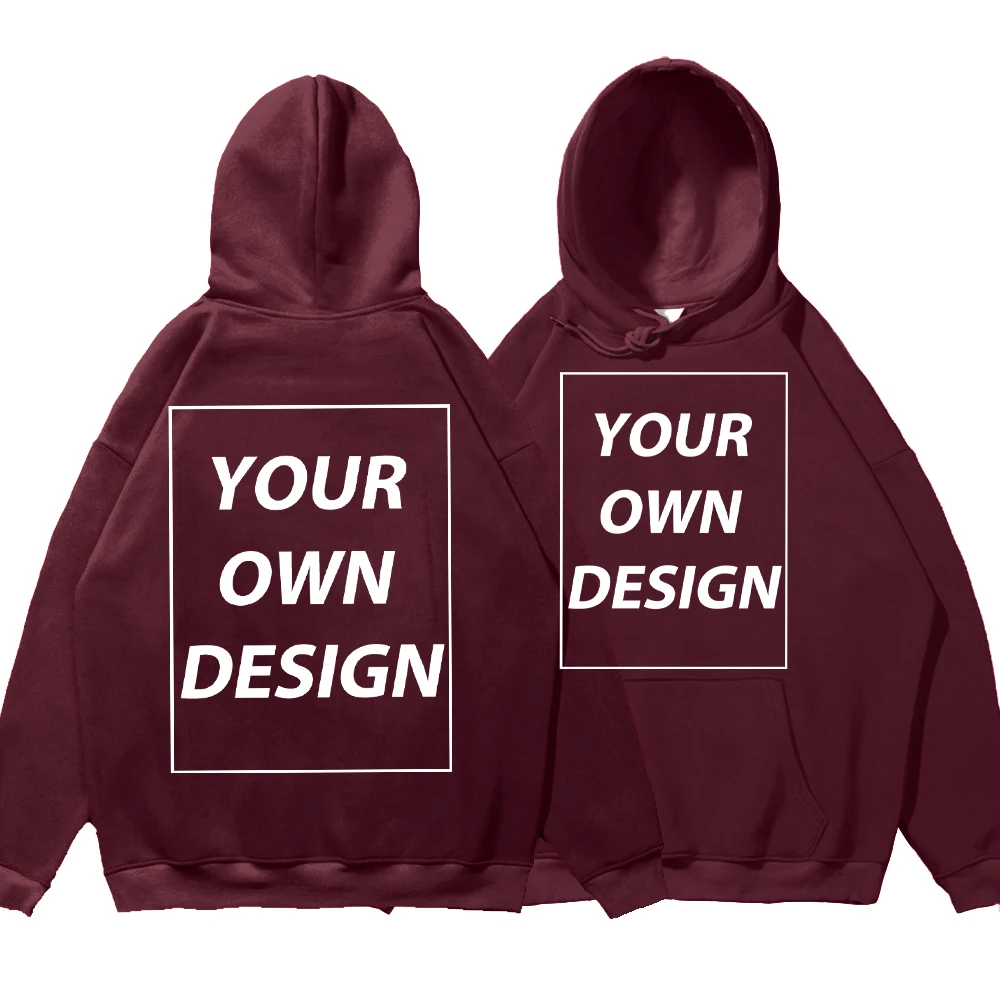 Personalized Customize Autumn Casual Sport Hoodie Men Fleece Team Basic Sweatshirts Street Office Top Daily Comfortable Workwear