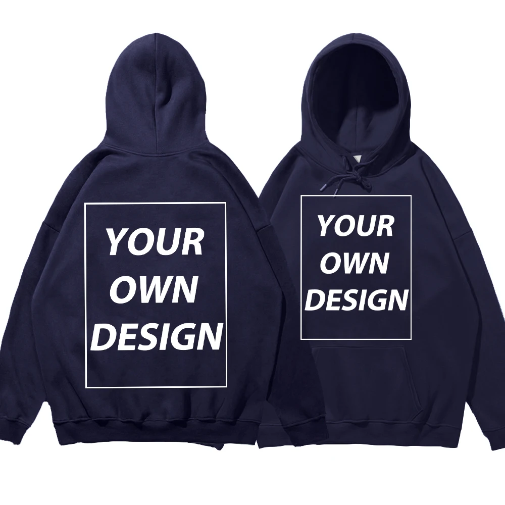 Personalized Customize Autumn Casual Sport Hoodie Men Fleece Team Basic Sweatshirts Street Office Top Daily Comfortable Workwear