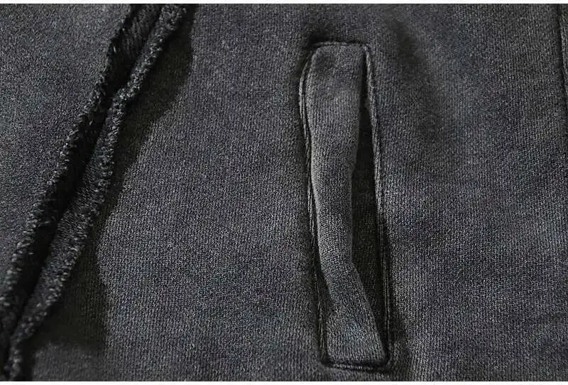 PFNW Washed Printed Zipper Design Sweatershirt Male Spliced Hooded Cardigan Short Clothing Men's Trendy Tops 2025 New 28W5071