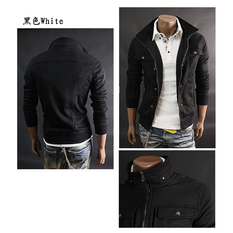Hoodie Fleece Cardigan Hooded Coat Men's Hoodies Sweatshirts Pullover For Male Hoody Sweatshirt
