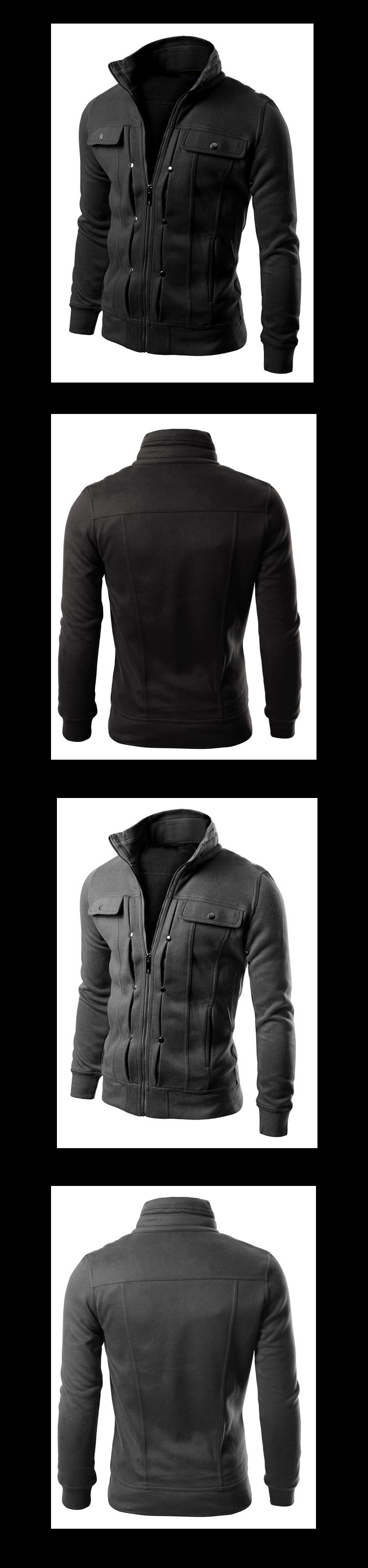 Hoodie Fleece Cardigan Hooded Coat Men's Hoodies Sweatshirts Pullover For Male Hoody Sweatshirt