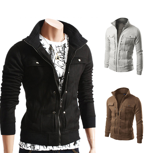 Hoodie Fleece Cardigan Hooded Coat Men's Hoodies Sweatshirts Pullover For Male Hoody Sweatshirt