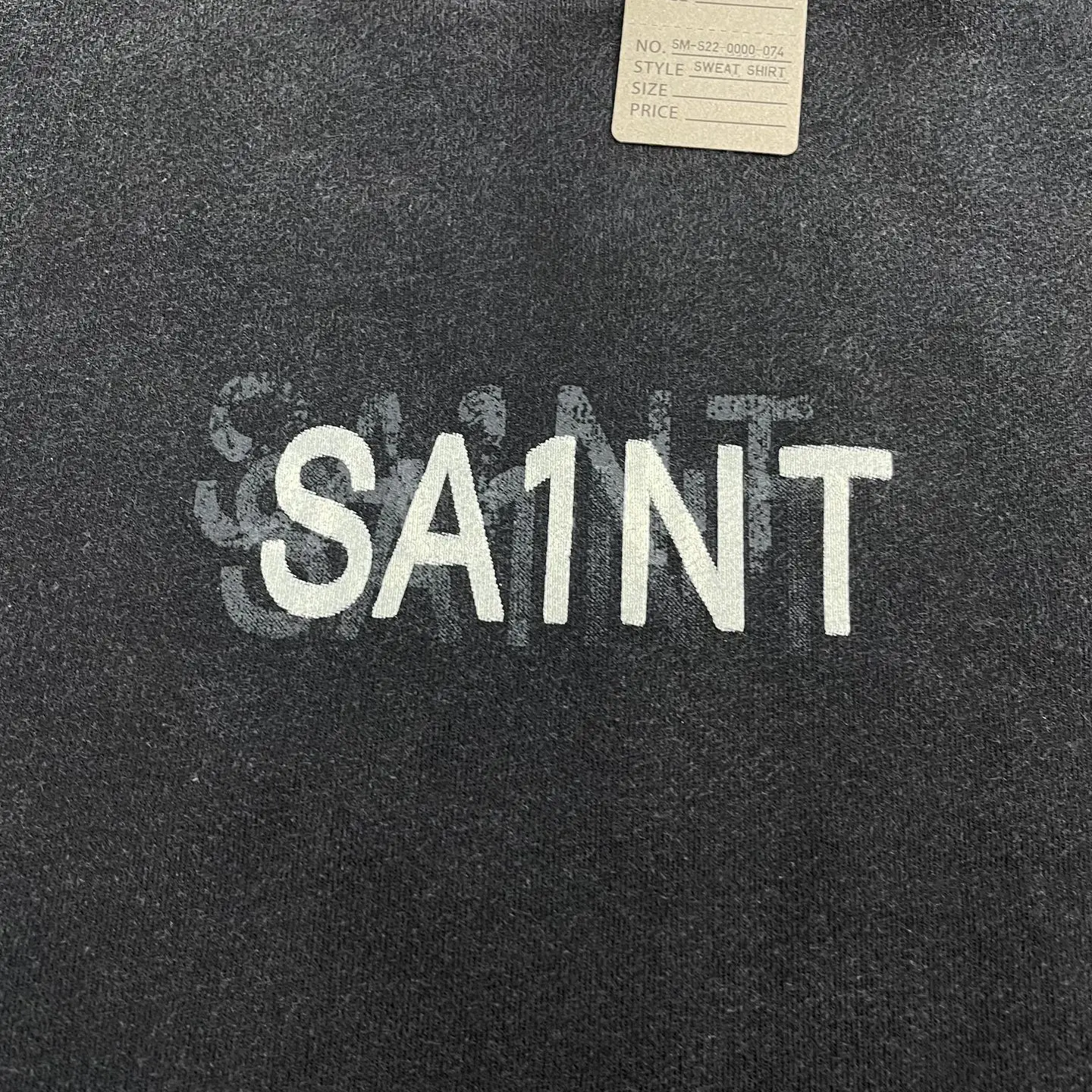 Yao Fashion Saint OF Michael 25SS Loose Logo Print Oversize Baggy Vintage Retro Pullover Streetwear Unisex Sweatshirt For Men