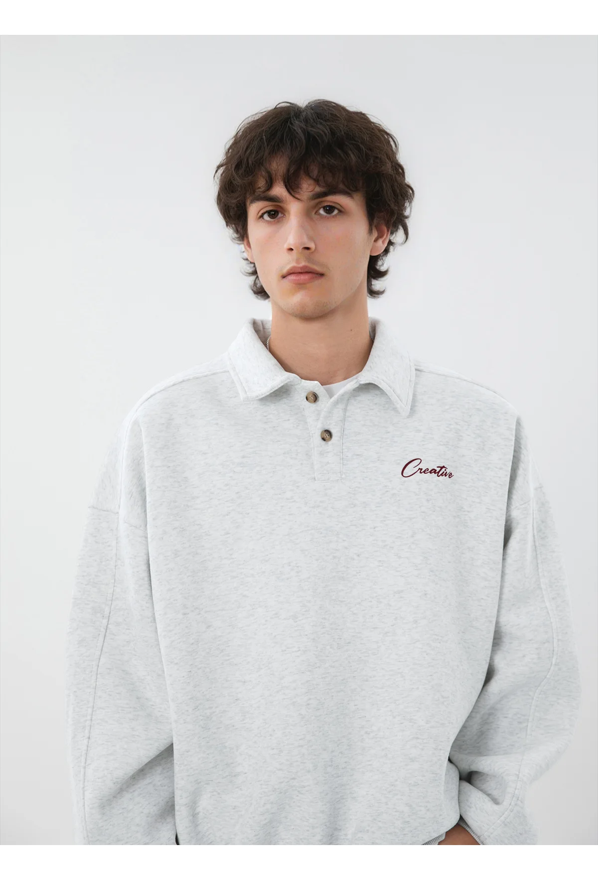 TFETTERS Casual Men's Sweatshirt Autumn Winter 2026 New Long Sleeve Polo Pullover Man Fashion Collar Loose Fit Streetwear