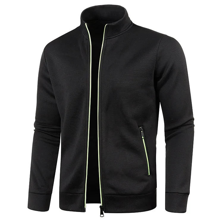 Autumn-New-Men's-Loose-Casual-Solid-Color-Cardigan-Thin-Fashion-Top-Sweater-Jacket-Sports-Jacket