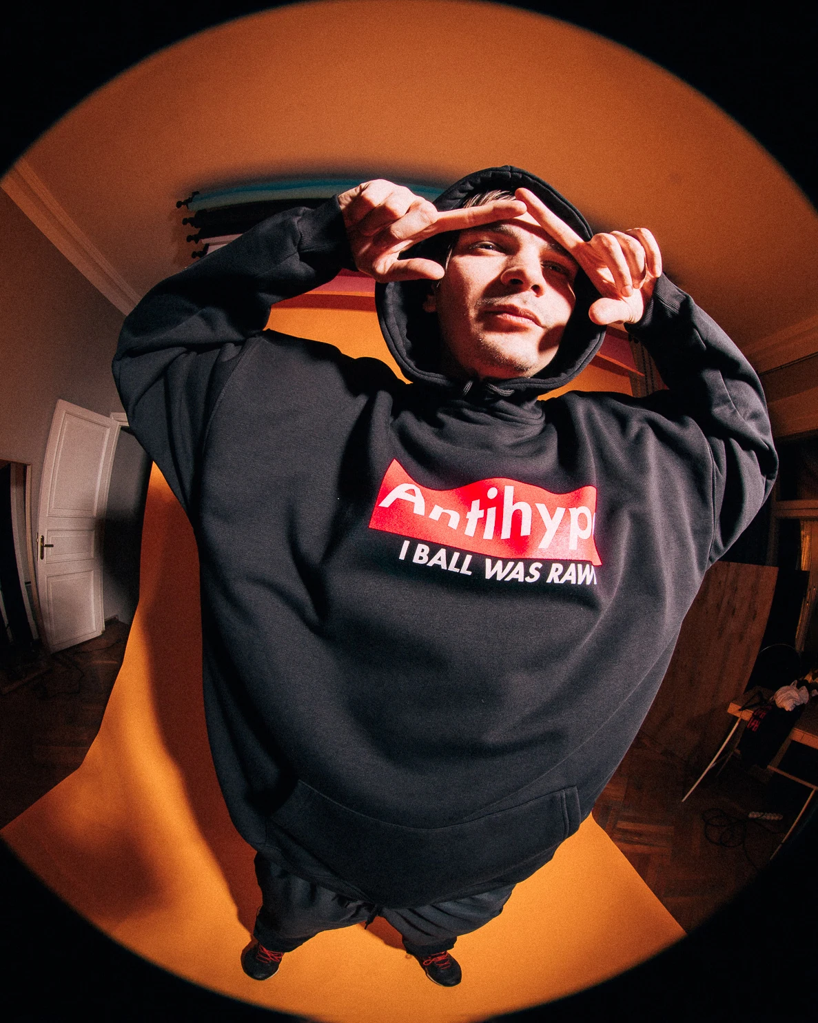 Harajuku Streetwear Oversized Men's Hooded Pullover I BALL WAS RAWT Graphic Print Hoodies Sweatshirts Hip Hop Punk Tops Goth Y2k