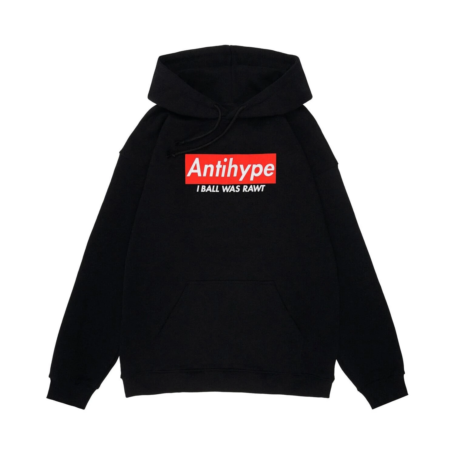 Harajuku Streetwear Oversized Men's Hooded Pullover I BALL WAS RAWT Graphic Print Hoodies Sweatshirts Hip Hop Punk Tops Goth Y2k