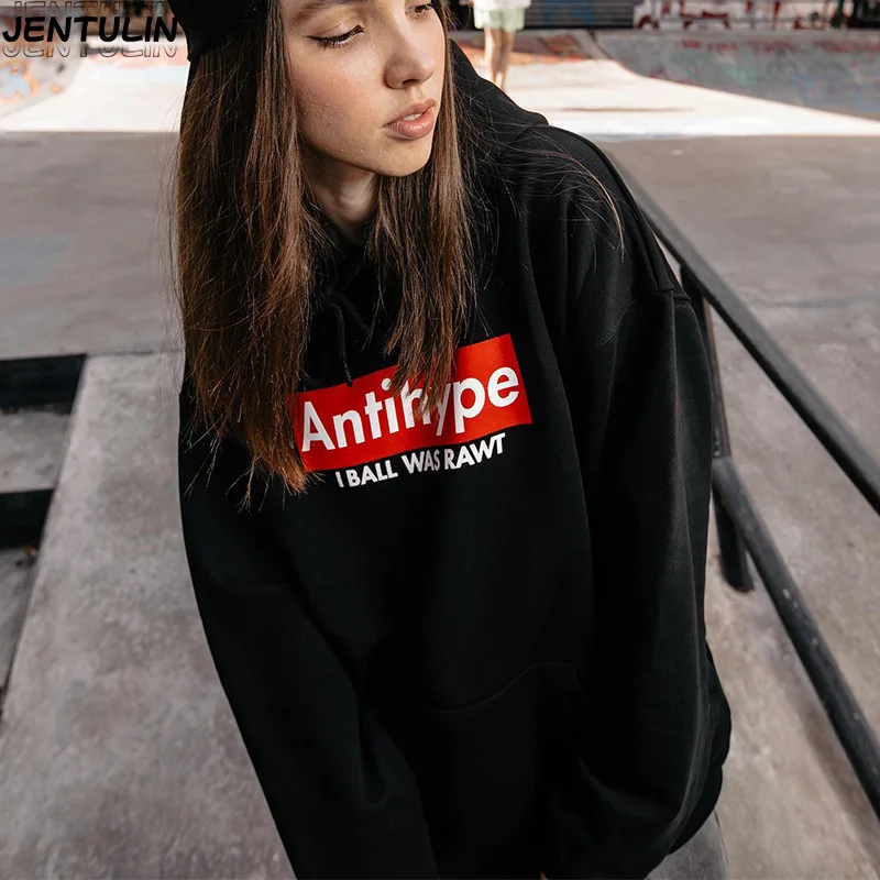 Harajuku Streetwear Oversized Men's Hooded Pullover I BALL WAS RAWT Graphic Print Hoodies Sweatshirts Hip Hop Punk Tops Goth Y2k