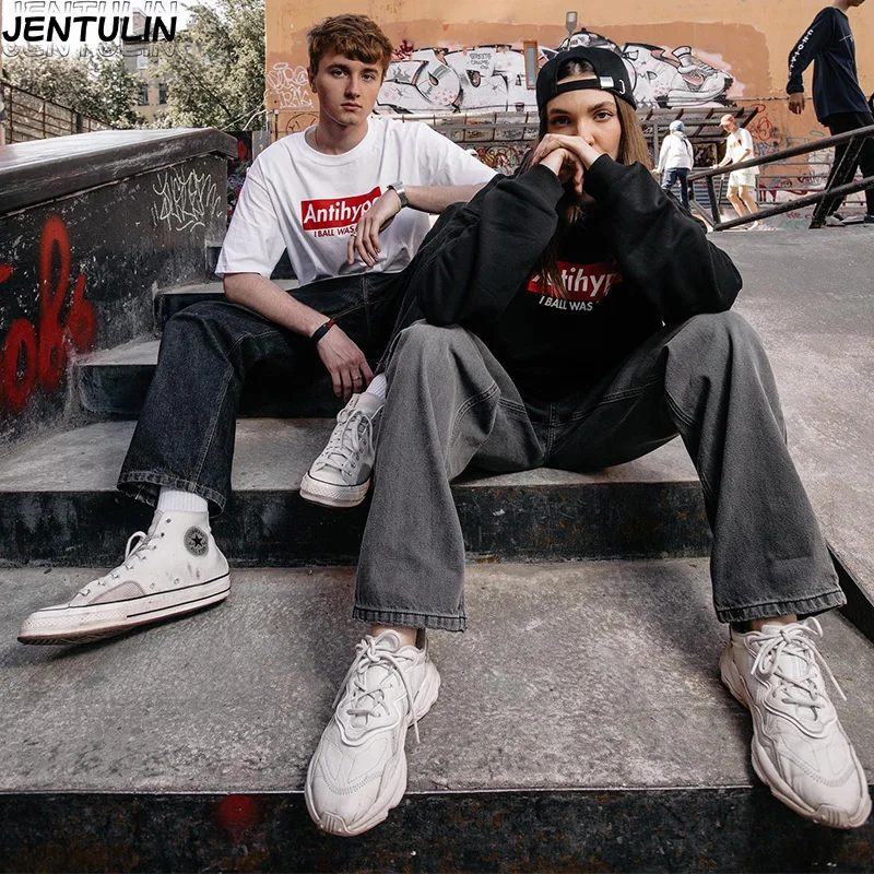 Harajuku Streetwear Oversized Men's Hooded Pullover I BALL WAS RAWT Graphic Print Hoodies Sweatshirts Hip Hop Punk Tops Goth Y2k