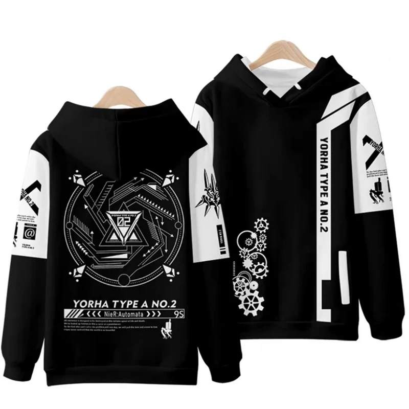 Game NieR:Automata 3D Printing Men/Women Fashion Harajuku Hoodies Sweatshirt Long Sleeve Pullover / T-Shirt/Pants/Shorts/Kimono