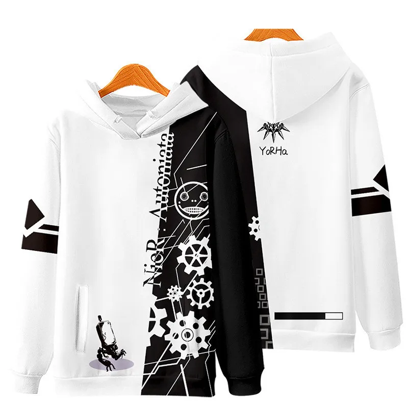Game NieR:Automata 3D Printing Men/Women Fashion Harajuku Hoodies Sweatshirt Long Sleeve Pullover / T-Shirt/Pants/Shorts/Kimono