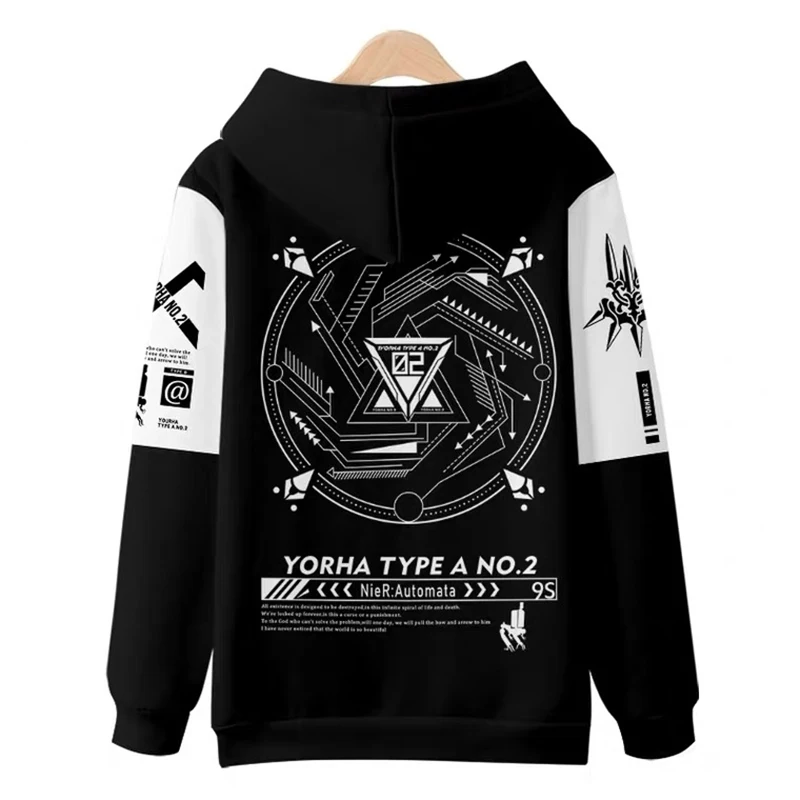 Game NieR:Automata 3D Printing Men/Women Fashion Harajuku Hoodies Sweatshirt Long Sleeve Pullover / T-Shirt/Pants/Shorts/Kimono