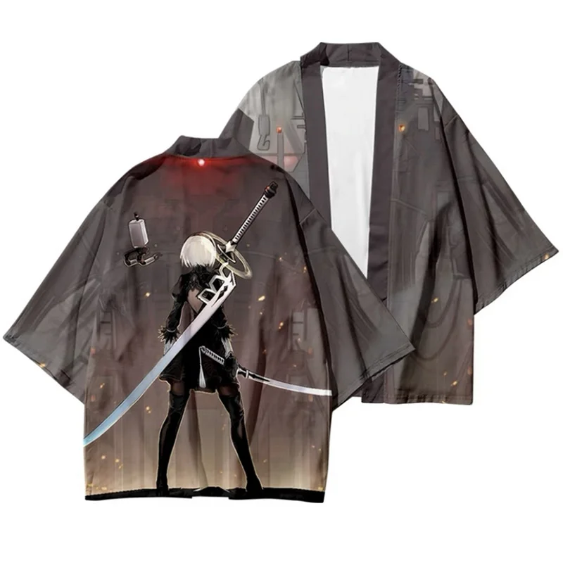 Game NieR:Automata 3D Printing Men/Women Fashion Harajuku Hoodies Sweatshirt Long Sleeve Pullover / T-Shirt/Pants/Shorts/Kimono