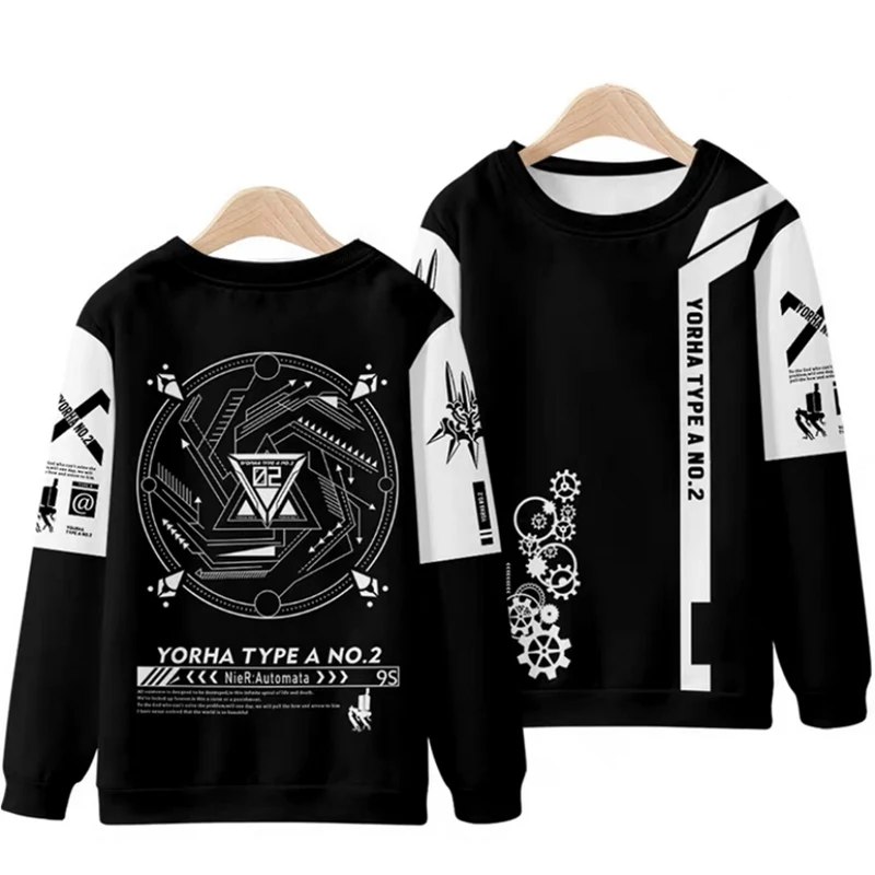 Game NieR:Automata 3D Printing Men/Women Fashion Harajuku Hoodies Sweatshirt Long Sleeve Pullover / T-Shirt/Pants/Shorts/Kimono