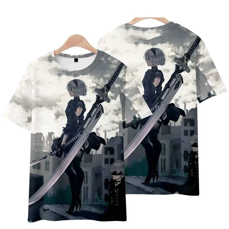 Game NieR:Automata 3D Printing Men/Women Fashion Harajuku Hoodies Sweatshirt Long Sleeve Pullover / T-Shirt/Pants/Shorts/Kimono