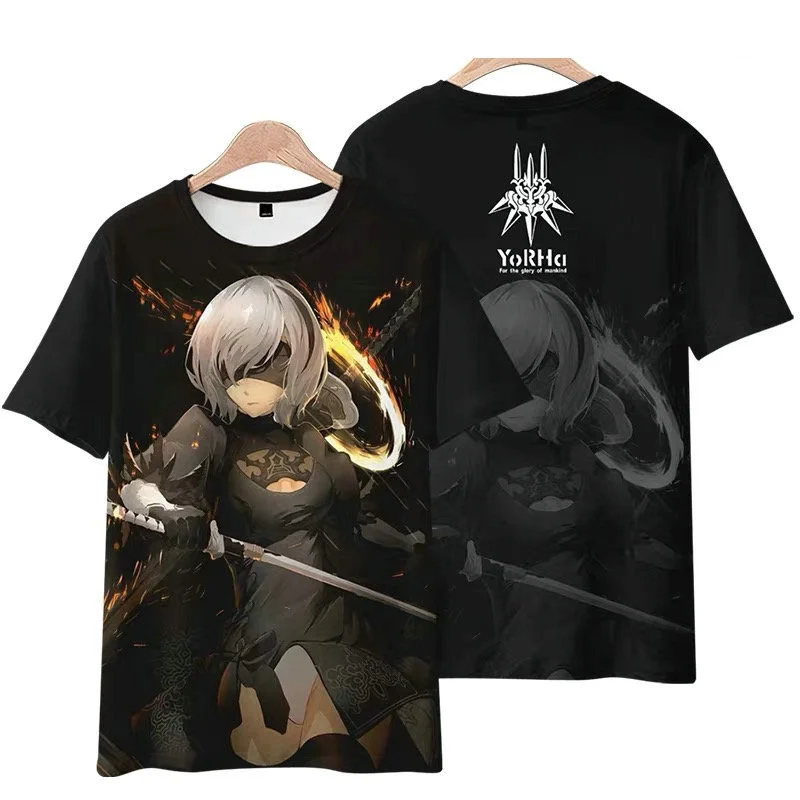 Game NieR:Automata 3D Printing Men/Women Fashion Harajuku Hoodies Sweatshirt Long Sleeve Pullover / T-Shirt/Pants/Shorts/Kimono