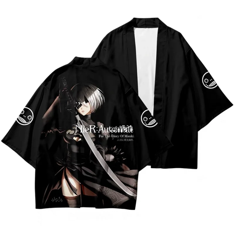 Game NieR:Automata 3D Printing Men/Women Fashion Harajuku Hoodies Sweatshirt Long Sleeve Pullover / T-Shirt/Pants/Shorts/Kimono