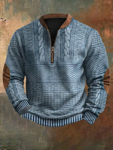 2026 Spring Autumn 3D Printed Sweatshirts Men's Outdoor Casual Long Sleeve Hoodies Stand Collar Pullover Tops Youth Men Sweaters