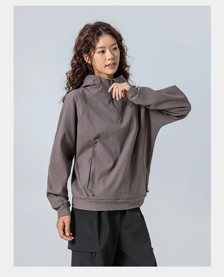 Outdoor Sport Hoodie Men Women Loose Casual Pullover Hooded Sweatshirts Couple Quick Dry Long Sleeve T Shirt Tops