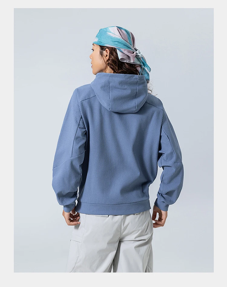 Outdoor Sport Hoodie Men Women Loose Casual Pullover Hooded Sweatshirts Couple Quick Dry Long Sleeve T Shirt Tops