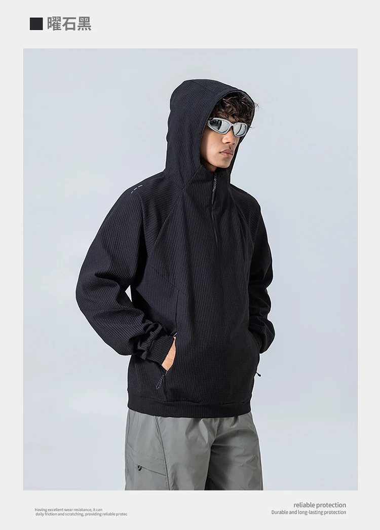 Outdoor Sport Hoodie Men Women Loose Casual Pullover Hooded Sweatshirts Couple Quick Dry Long Sleeve T Shirt Tops