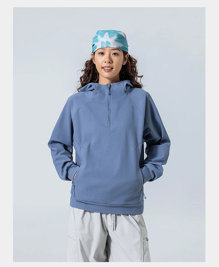 Outdoor Sport Hoodie Men Women Loose Casual Pullover Hooded Sweatshirts Couple Quick Dry Long Sleeve T Shirt Tops