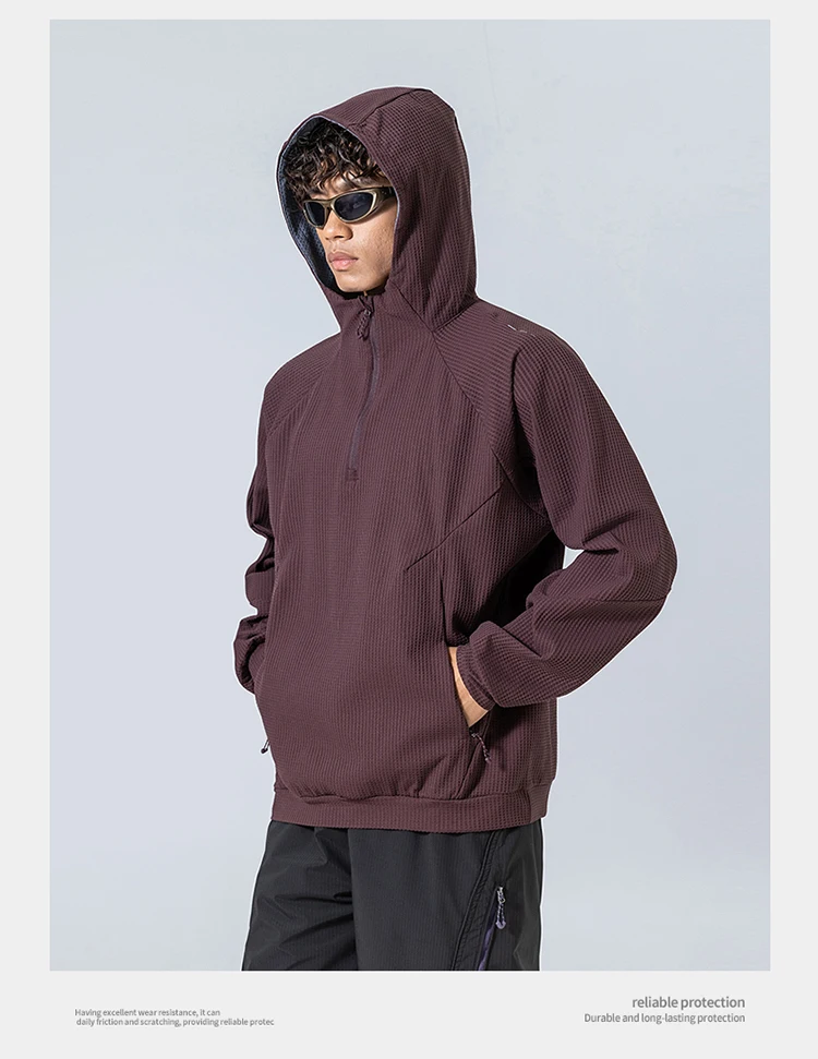 Outdoor Sport Hoodie Men Women Loose Casual Pullover Hooded Sweatshirts Couple Quick Dry Long Sleeve T Shirt Tops