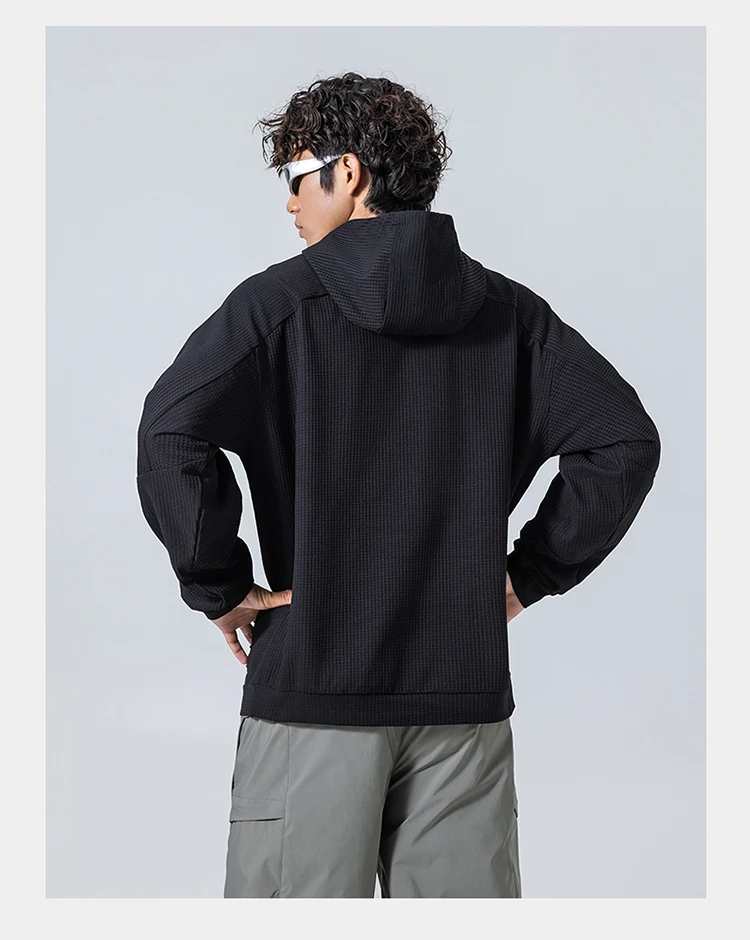 Outdoor Sport Hoodie Men Women Loose Casual Pullover Hooded Sweatshirts Couple Quick Dry Long Sleeve T Shirt Tops