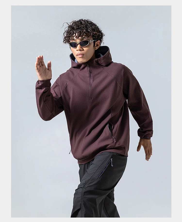 Outdoor Sport Hoodie Men Women Loose Casual Pullover Hooded Sweatshirts Couple Quick Dry Long Sleeve T Shirt Tops