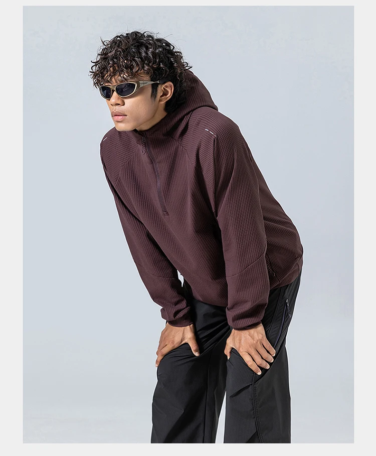 Outdoor Sport Hoodie Men Women Loose Casual Pullover Hooded Sweatshirts Couple Quick Dry Long Sleeve T Shirt Tops