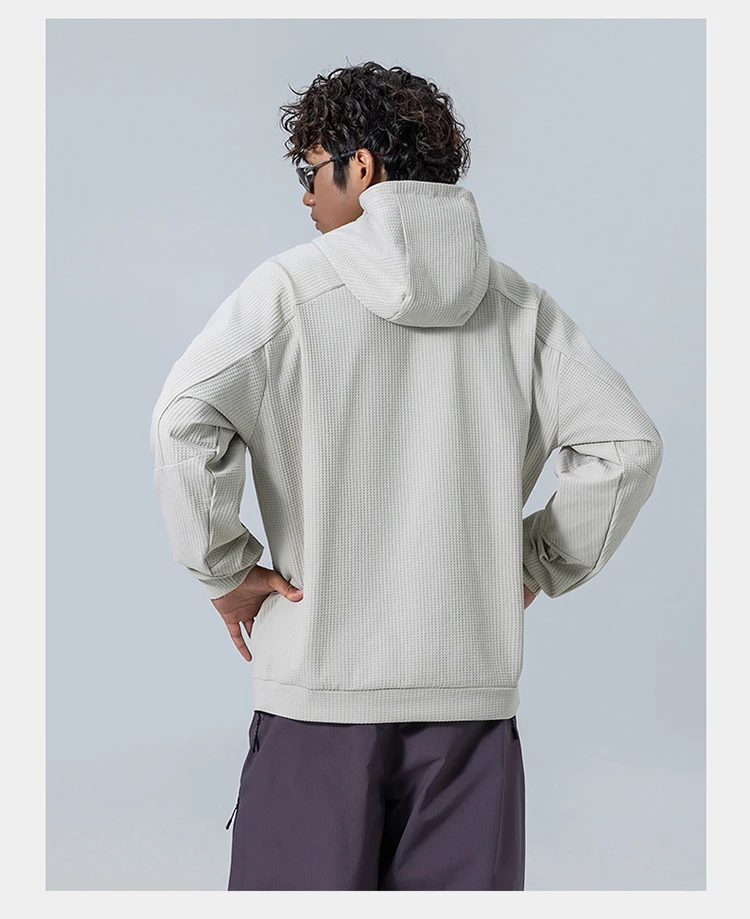 Outdoor Sport Hoodie Men Women Loose Casual Pullover Hooded Sweatshirts Couple Quick Dry Long Sleeve T Shirt Tops