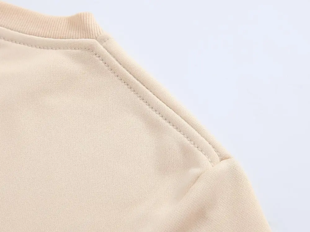 European Size Sweatshirts (XXXS-2XL) Free Logo Printing (1-Piece Minimum) 100% Polyester Thin Sweatshirts Lightweight SS-BMY351