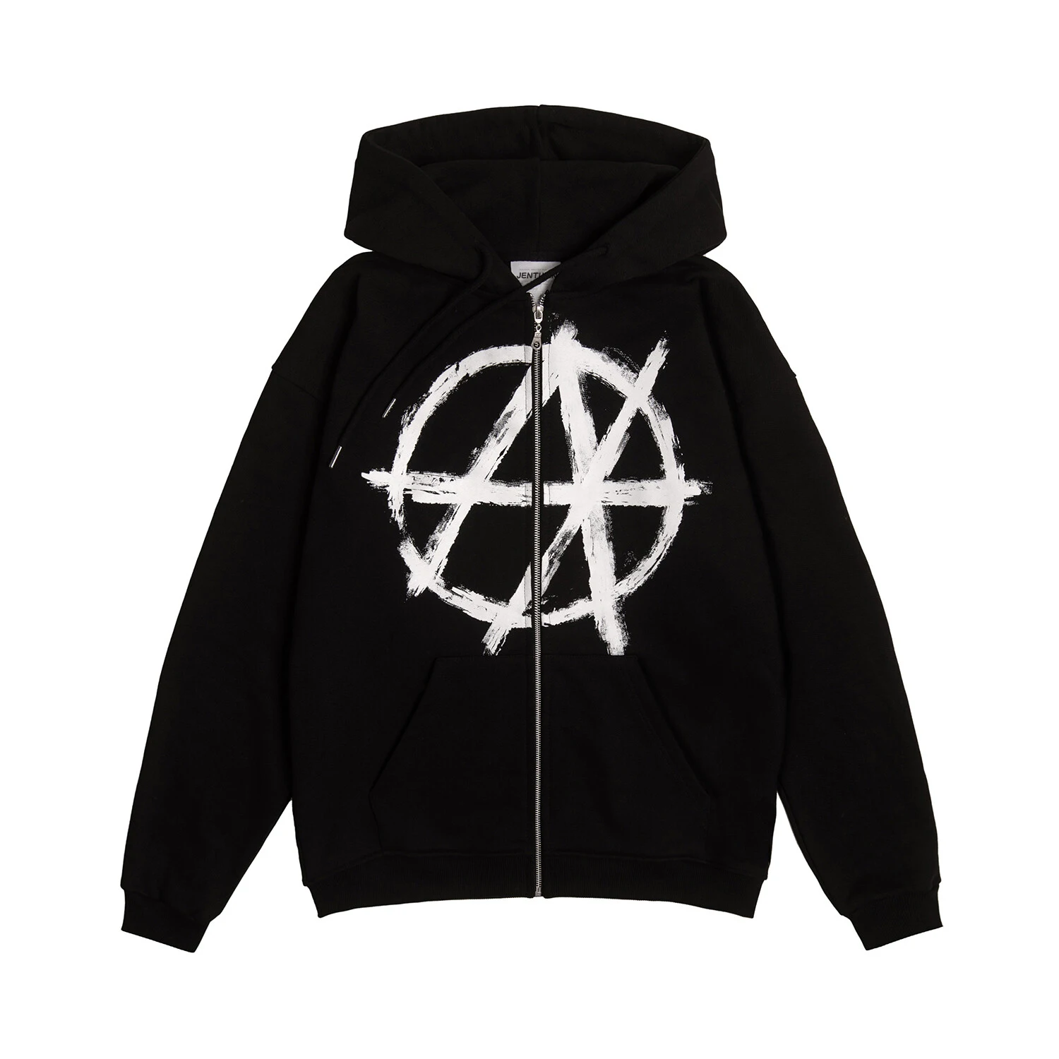 Harajuku Oversized Streetwear Zipper Pullover Men's Hoodies Antihype Graphic Zip Up Hooded Sweatshirt Hip Hop Aesthetic Goth Y2k