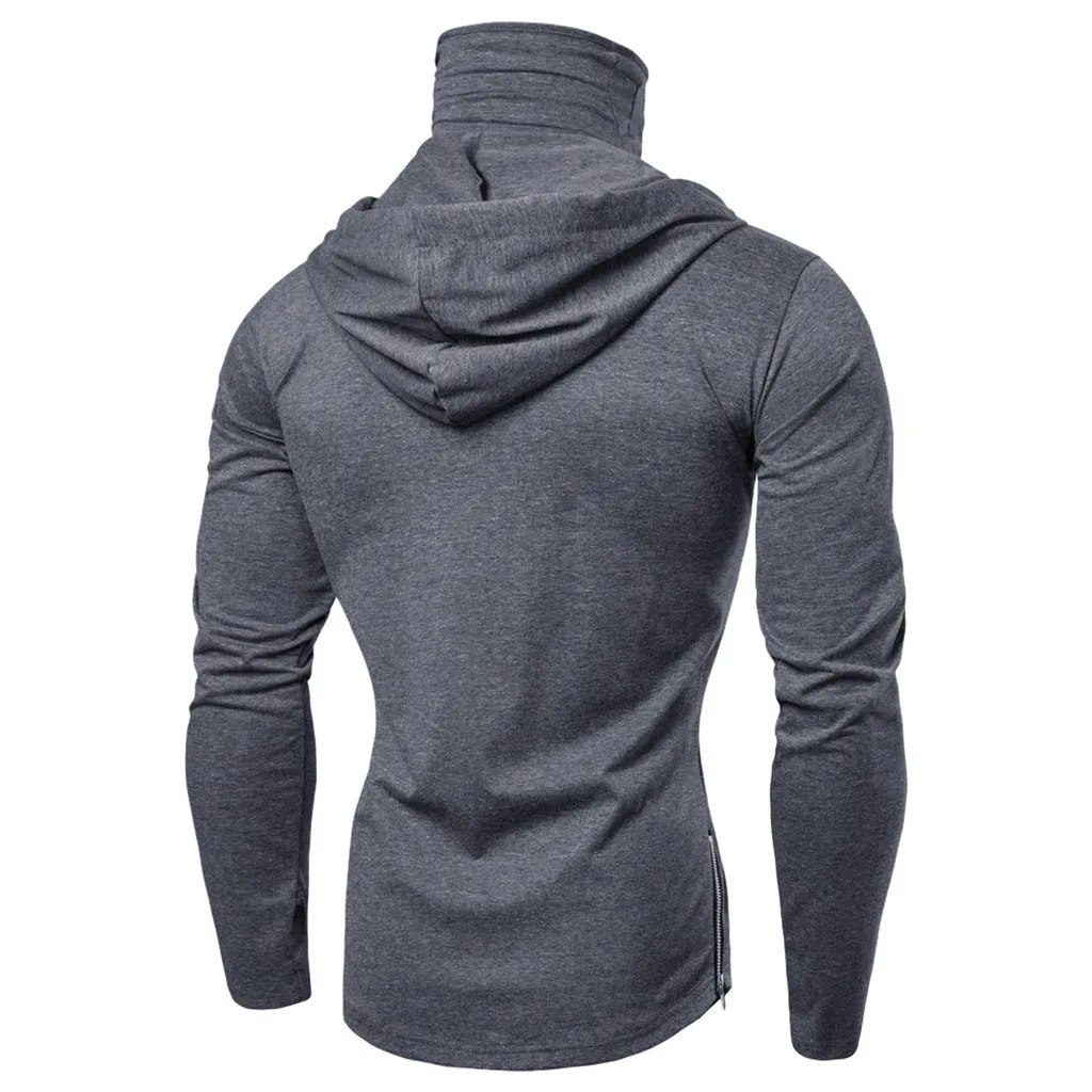 Ninja Mask Long Sleeved Hoodie Men Autumn Streetwear Large Open-forked Hip Hop Mens Sweatshirts Tops Gym Hooded Sudaderas Hombre