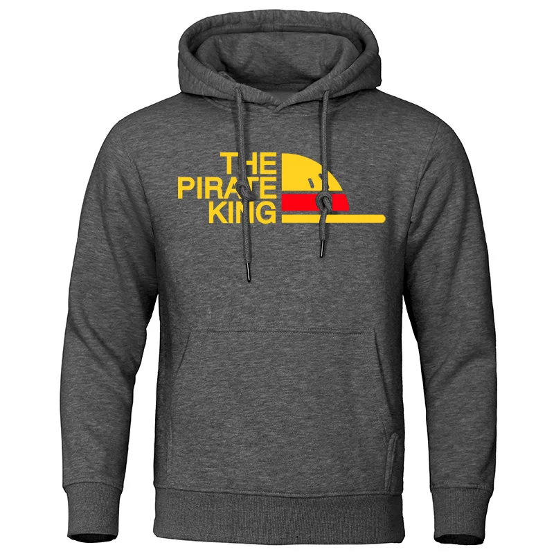 THE PIRATE KING Hoodies For Man 2019 Autumn Winter Fleece Sweatshirts Japanese Anime Men's Hoodie Streetwear Brand Pullover