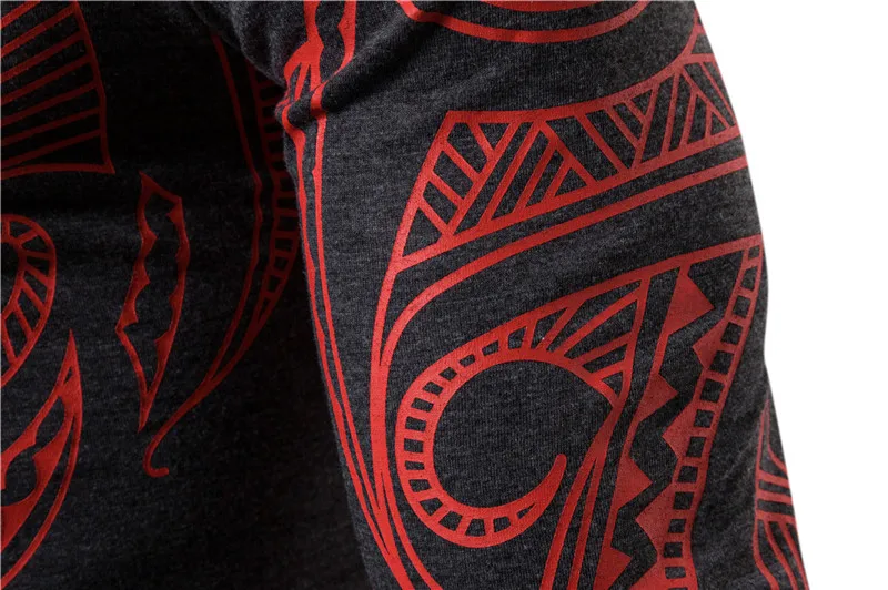 Men Trend With Mask Hood Sweatshirt Elastic Fitness Tattoo Print Hooded Sweat Homme Mens Hip Hop Sudadera Ninja Suit Streetwear