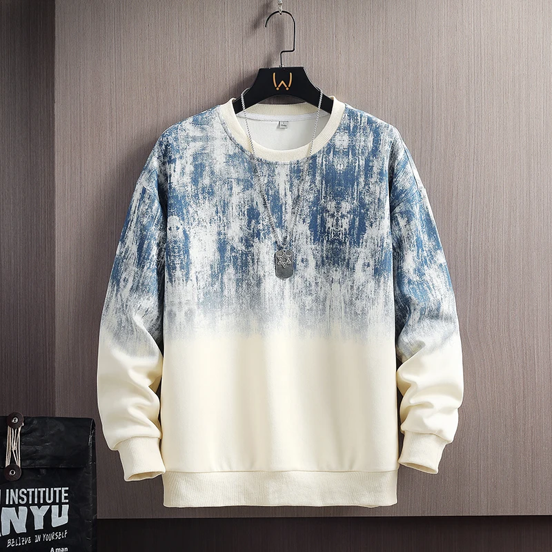Autumn Spring 2025 Hoodies Sweatshirt For Men's Hip Hop Punk Pullover Streetwear Casual Fashion Clothes OverSize 4XL